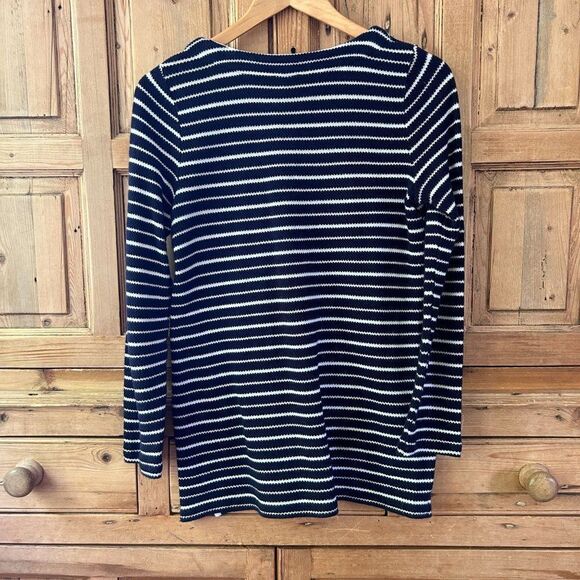 Talbots‎ XS Navy Blue White Striped Knit Nautical Pullover - Picture 7 of 10
